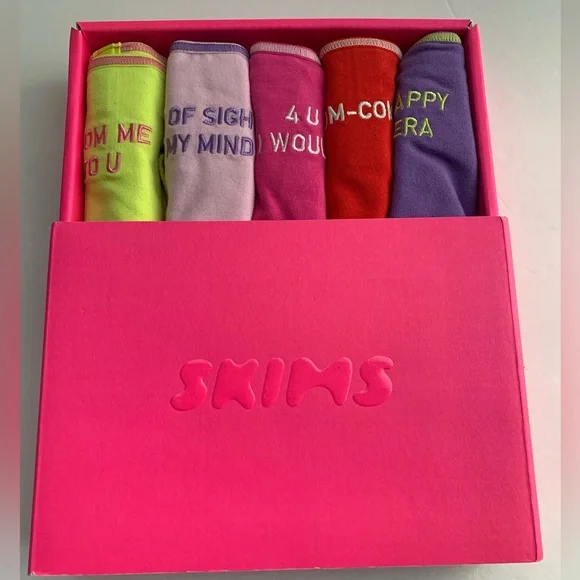 NWT Skims Cotton Jersey String Bikini 5-Pack - Picture 3 of 5